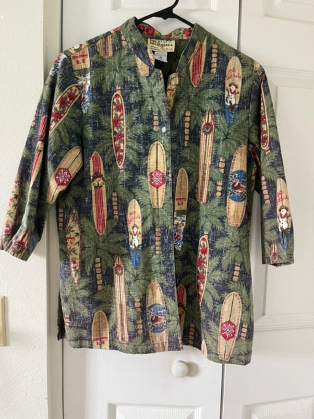 Reyn Spooner - Women's Green Christmas Shirt - Limited Issue